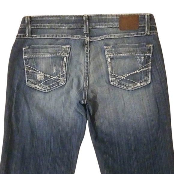 BKE Denim Women's Starlite Frayed Hem Capri Jeans Size 28 - Picture 7 of 14